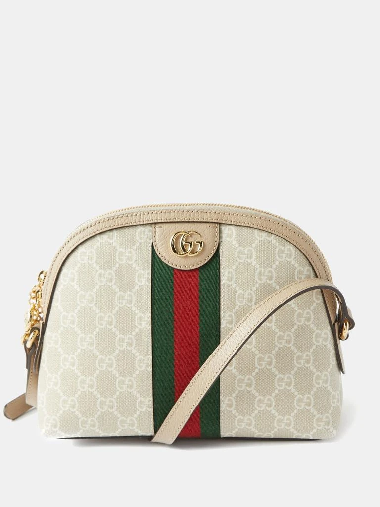 商品Gucci|Ophidia small GG-monogram leather-trim bag,价格¥13519,第1张图片