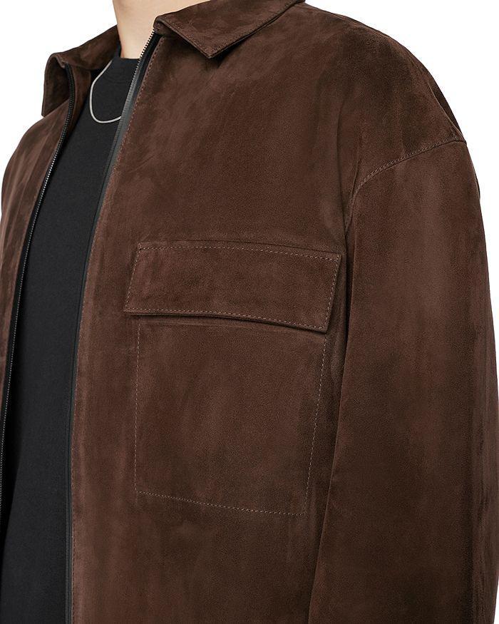 商品FRAME|Modern Suede Zip Front Jacket,价格¥7337,第7张图片详细描述