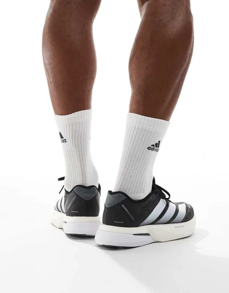 商品Adidas|adidas Running Adizero boston 13 eqt shoes in core black / cloud white / gre,价格¥1479,第3张图片详细描述