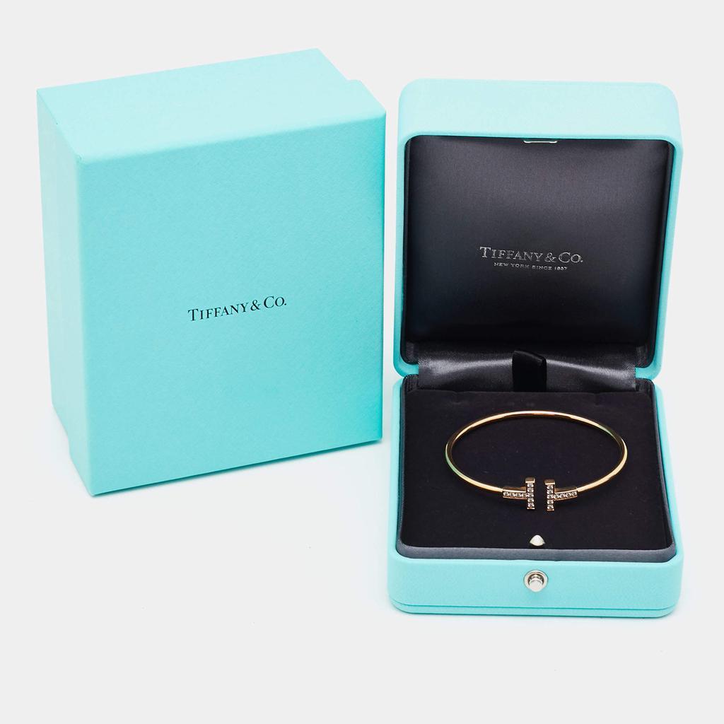 商品[二手商品] Tiffany & Co.|Tiffany & Co. Tiffany T Wire Diamonds 18k Rose Gold Bracelet,价格¥26598,第7张图片详细描述