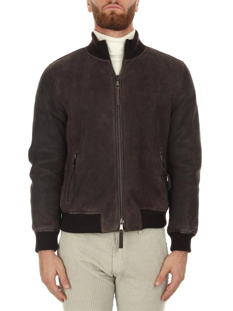 商品leather authority|leather authority Leather Jackets Men Brown Montone,价格¥3950,第1张图片