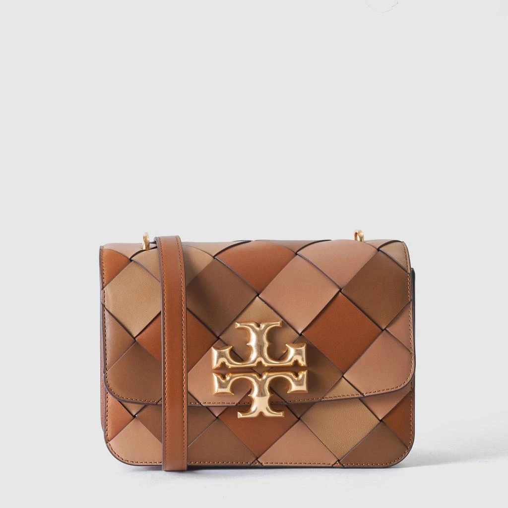 商品Tory Burch|Tory Burch Women's Eleanor Woven Brown Multicoloured Shoulder Bag,价格¥7611,第1张图片