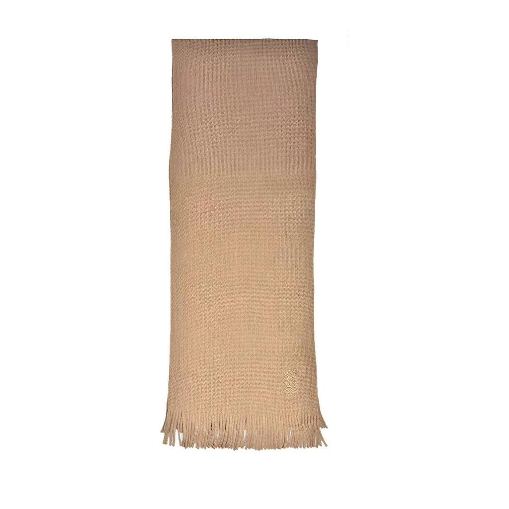 商品Hugo Boss|Virgin wool scarf with tone tone logo,价格¥670,第1张图片