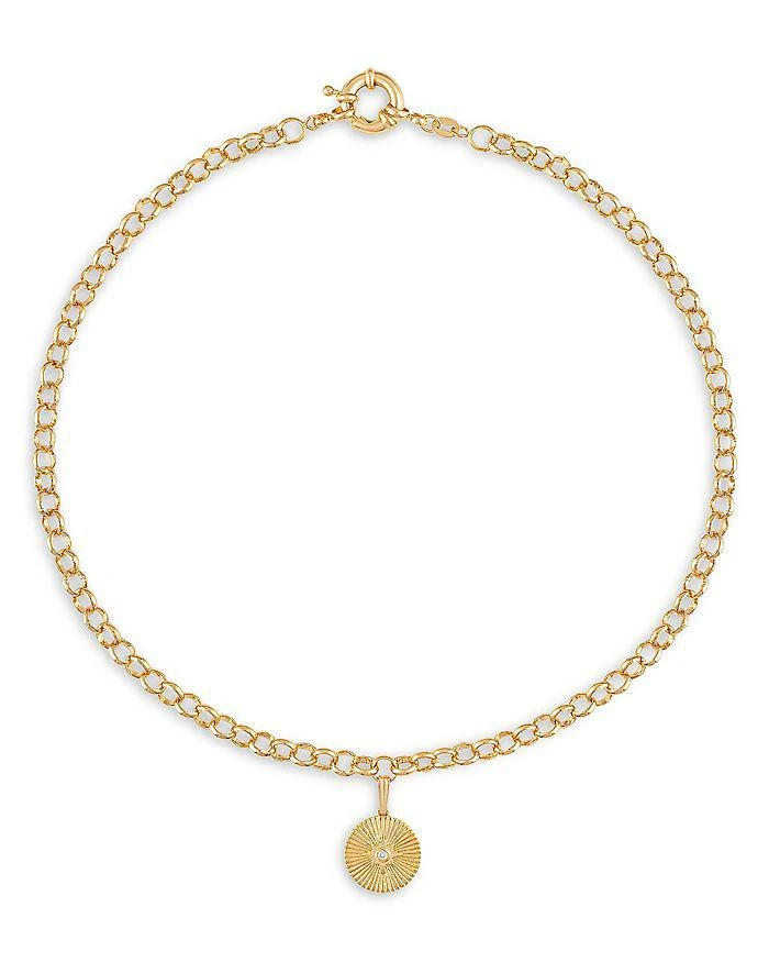 商品Alexa Leigh|Guidance Disc Pendant Necklace in 18K Gold Filled, 16",价格¥882,第1张图片