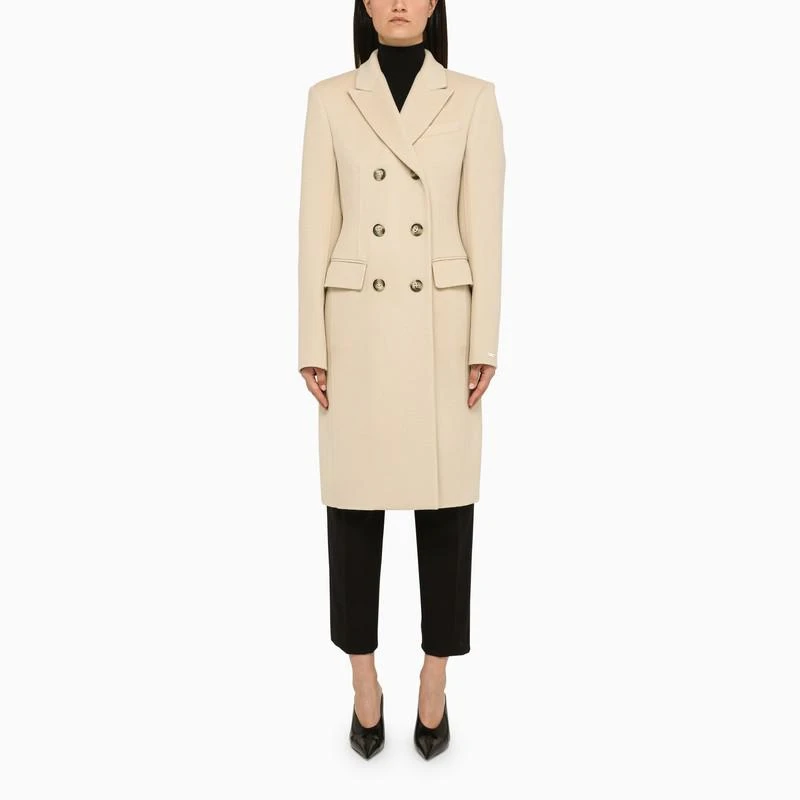 商品Max Mara|Ivory wool double-breasted coat,价格¥5932,第1张图片