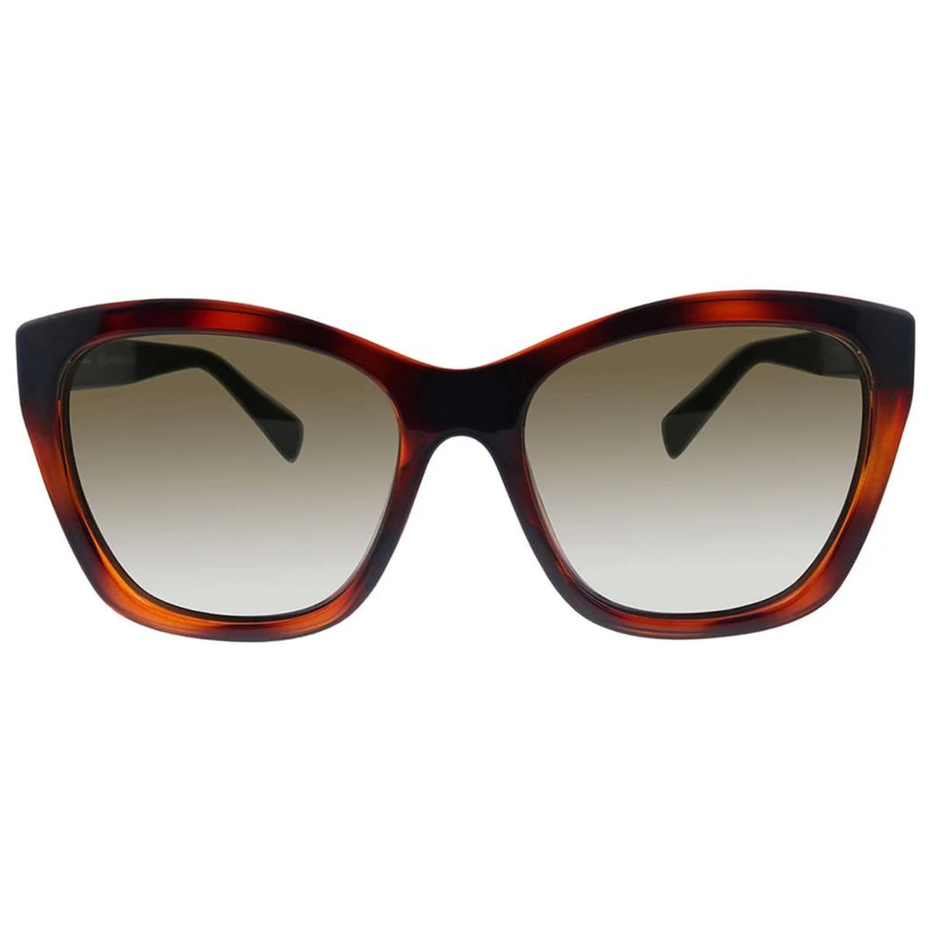 商品Salvatore Ferragamo|Ferragamo 棕色 Cat-Eye 太阳镜,价格¥443,第3张图片详细描述
