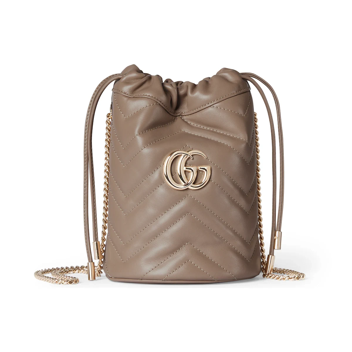 商品Gucci|【预售】 古驰 24秋冬 女士 单肩包 GG MARMONT系列迷你水桶包 575163 DTDHD 1523,价格¥10274,第1张图片