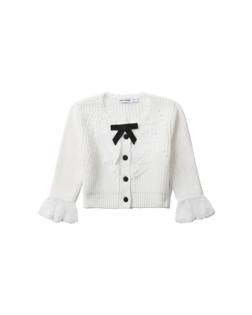 商品Self Portrait|Kids lace bib lace cardigan,价格¥817,第1张图片