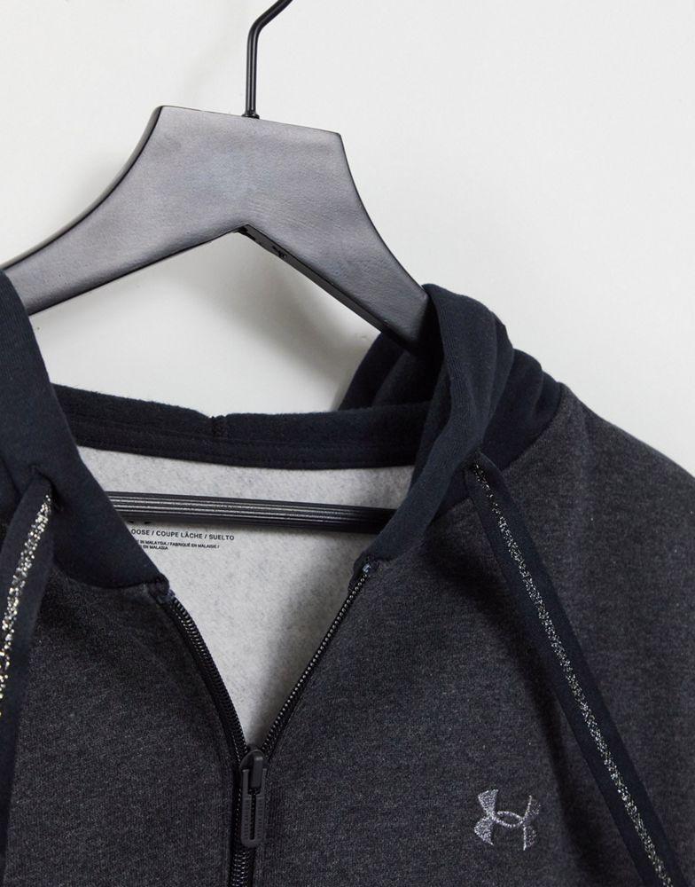商品Under Armour|Under Armour Training Rival fleece zip hoodie in black,价格¥278,第6张图片详细描述