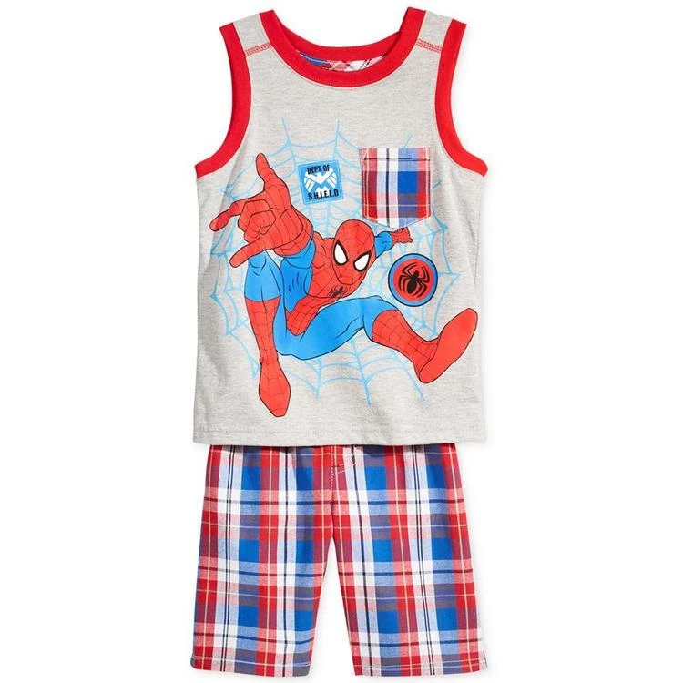 商品Nannette|2-Pc. Spider-Man Graphic-Print Shirt & Shorts, Little Boys (4-7),价格¥98,第1张图片