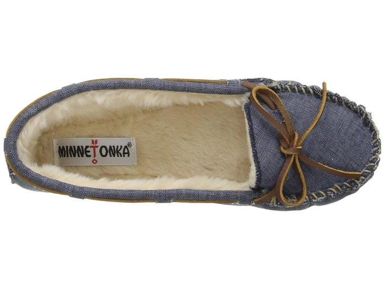 商品Minnetonka|Minnetonka Canvas Cally Slipper 一脚蹬休闲鞋,价格¥210,第2张图片详细描述