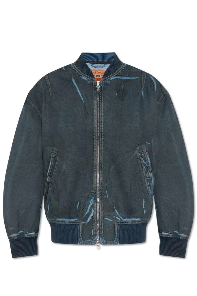 商品Diesel|Diesel D-Vinz-S Bomber Distressed Jacket,价格¥3044,第1张图片