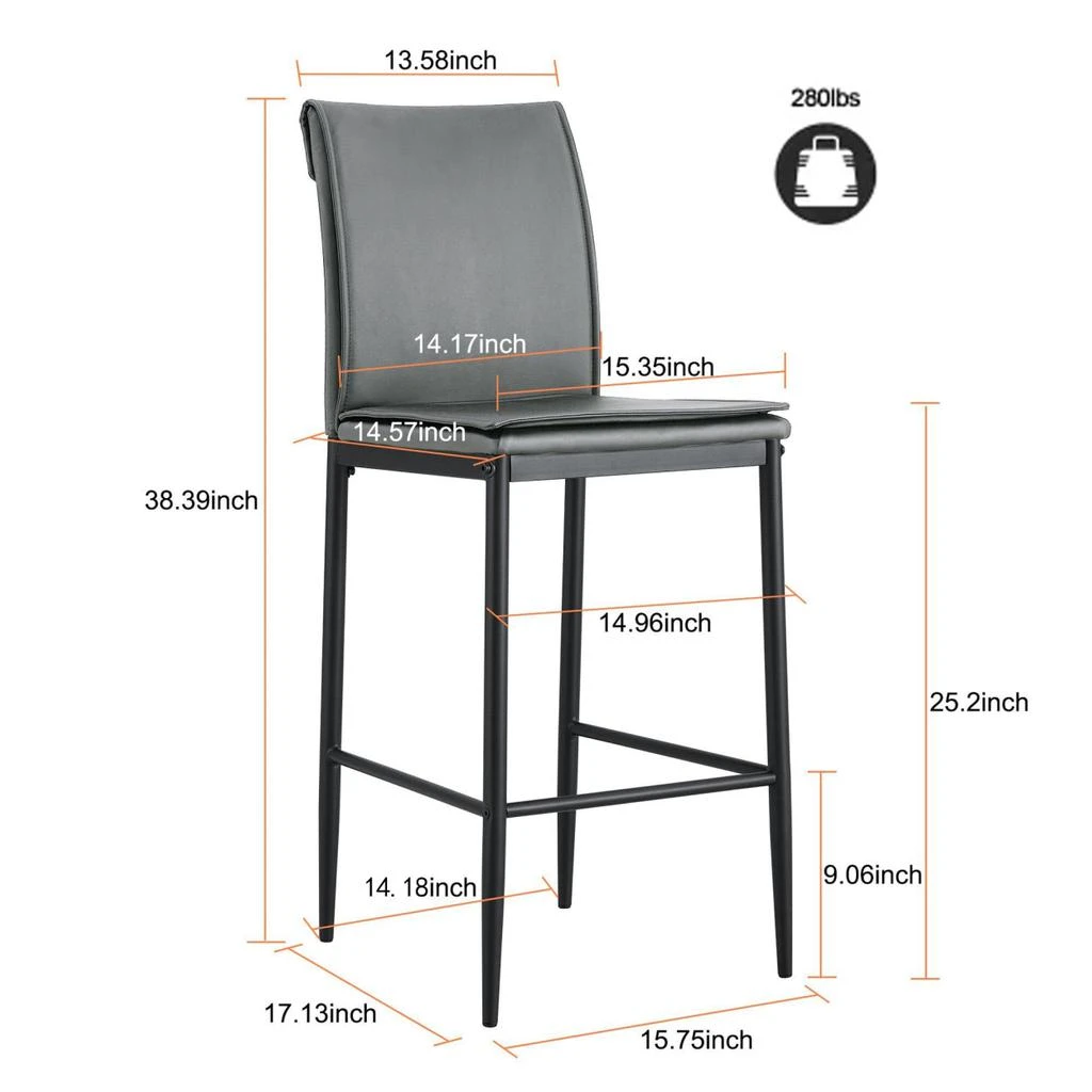 商品Simplie Fun|Seating for Dining in Iron,价格¥1856,第2张图片详细描述