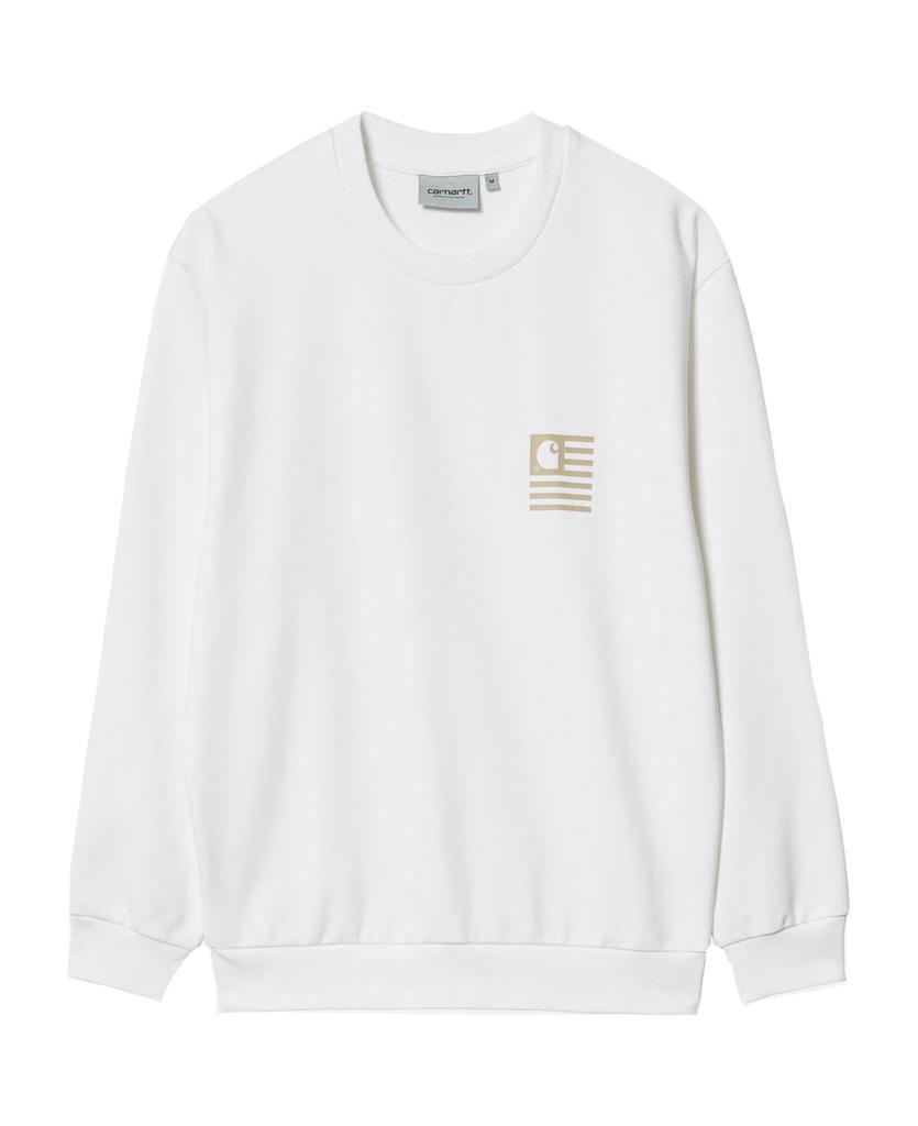 商品Carhartt|White Cotton Blend Sweatshirt,价格¥858,第1张图片