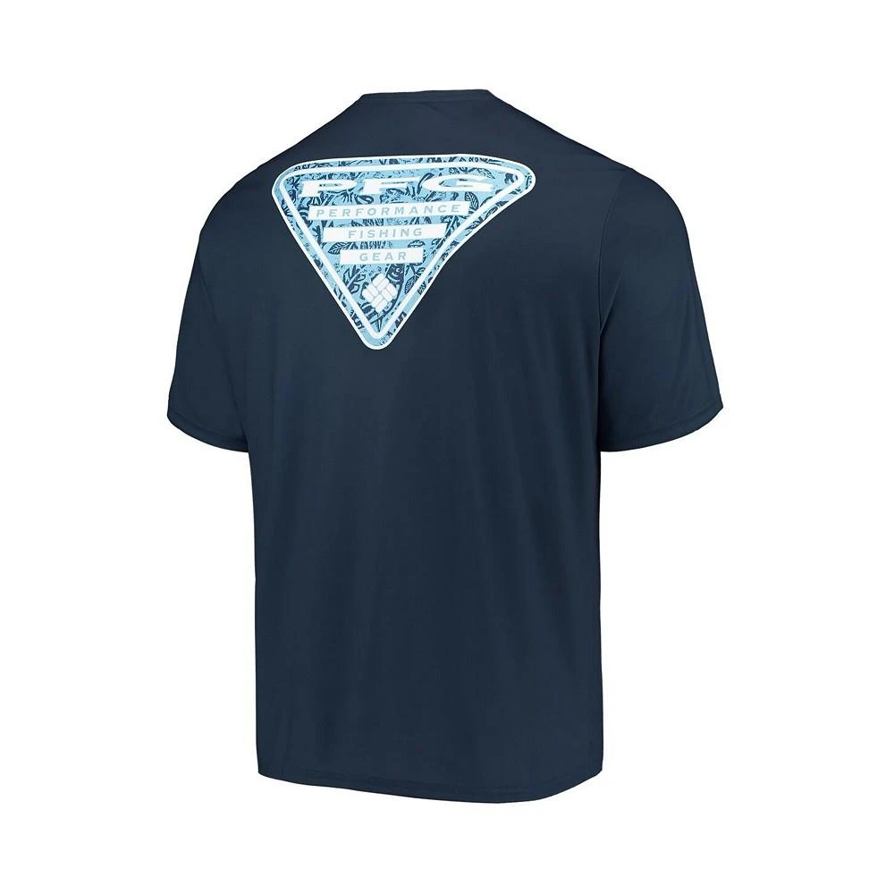 商品Columbia|Men's Navy North Carolina Tar Heels Terminal Tackle Omni-Shade T-shirt,价格¥295,第3张图片详细描述