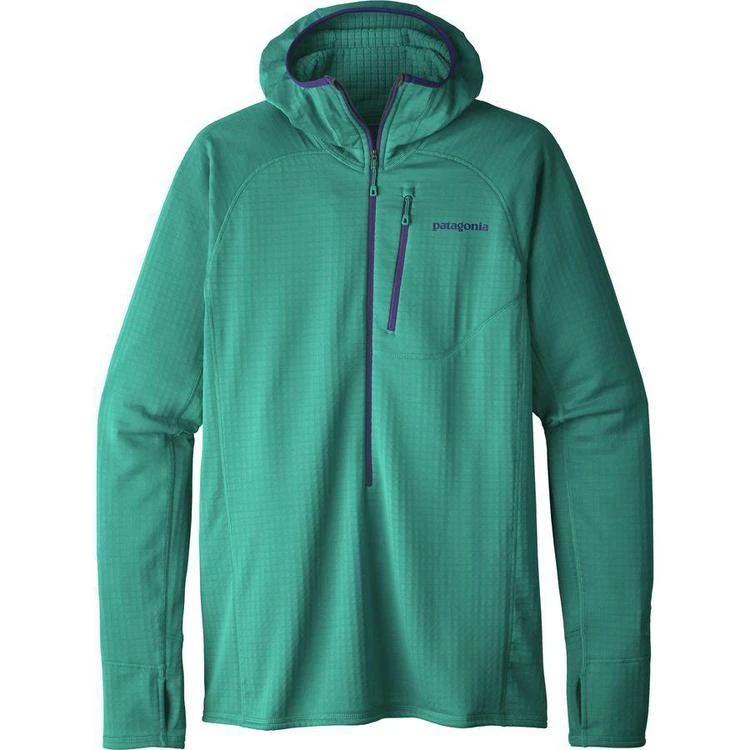 商品Patagonia|R1 Hooded Fleece Pullover - 1/2-Zip - Men's,价格¥1008-¥1185,第5张图片详细描述