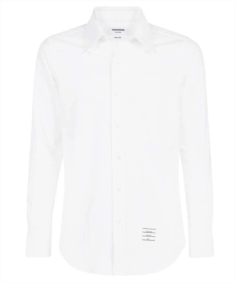 商品Thom Browne|THOM BROWNE 男士白色棉质长袖衬衫 MWL272A-10068-100,价格¥3261,第1张图片