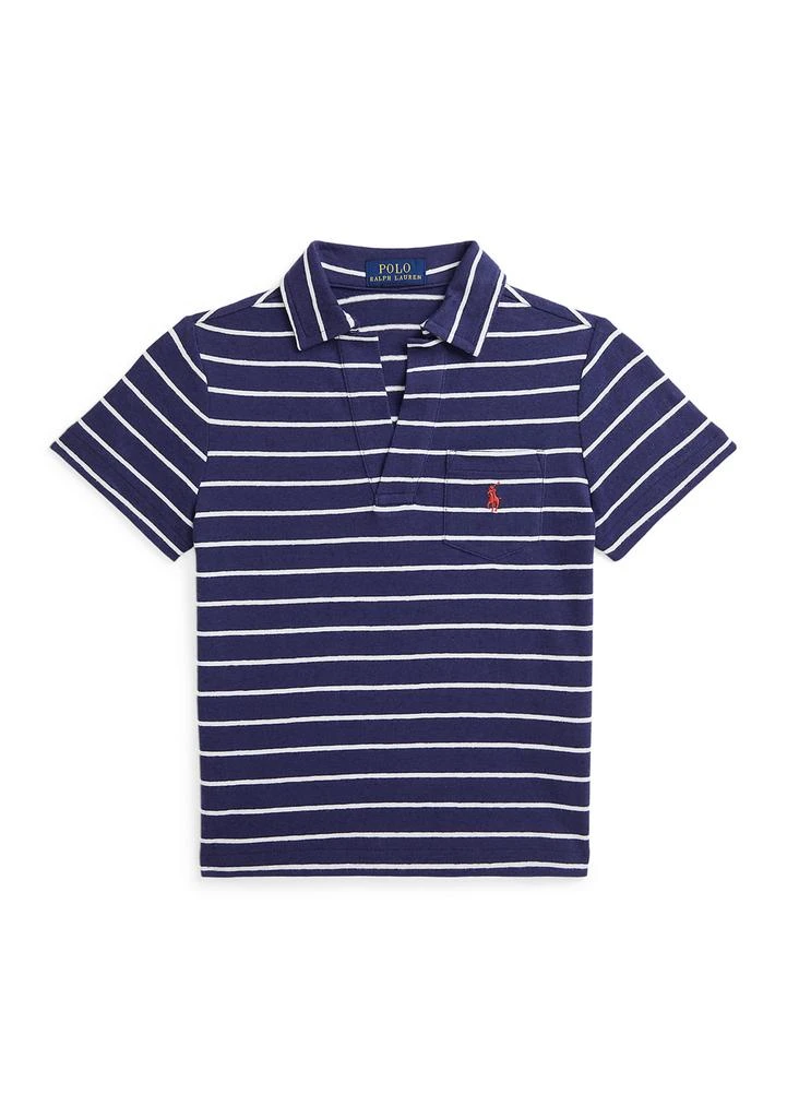 商品Ralph Lauren|Boys 2-7 Striped Cotton-Linen Polo Shirt,价格¥204,第1张图片