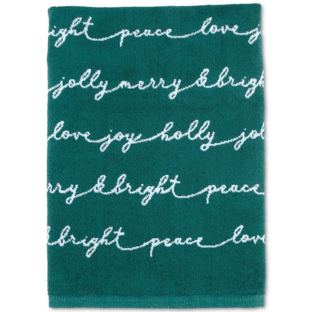 商品Martex|Holiday Script Bath Towel, Created For Macy's,价格¥46,第1张图片