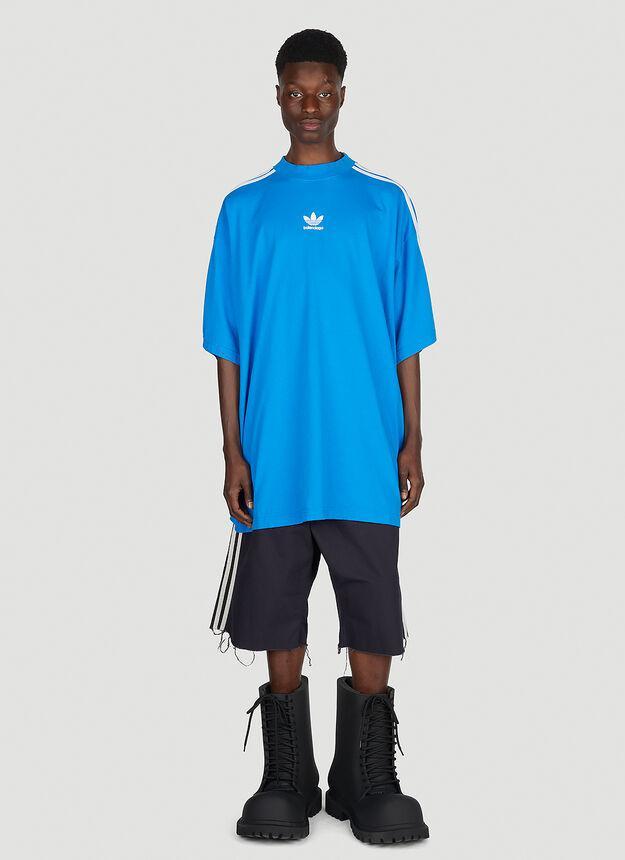 商品Adidas|Logo Print T-Shirt in Blue,价格¥5527,第4张图片详细描述