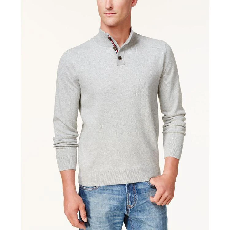 商品Tommy Hilfiger|Men's Textured Polo Sweater,价格¥179,第1张图片