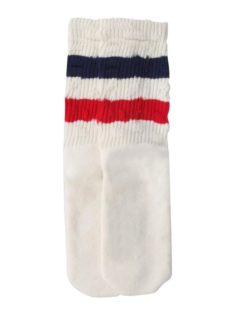 商品Golden Goose|Golden Goose Deluxe Brand Striped Knitted Ankle Socks,价格¥463,第1张图片