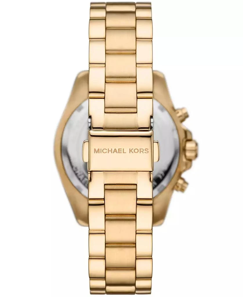 商品Michael Kors|Women's Bradshaw Chronograph Gold-Tone Stainless Steel Bracelet Watch 36mm,价格¥1545,第2张图片详细描述