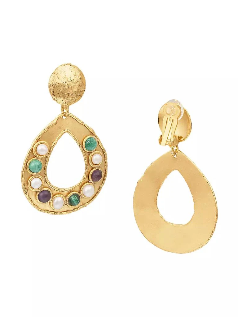商品Sylvia Toledano|Thalita 22K-Gold-Plated &amp; Multi-Gemstone Drop Earrings,价格¥1649,第4张图片详细描述