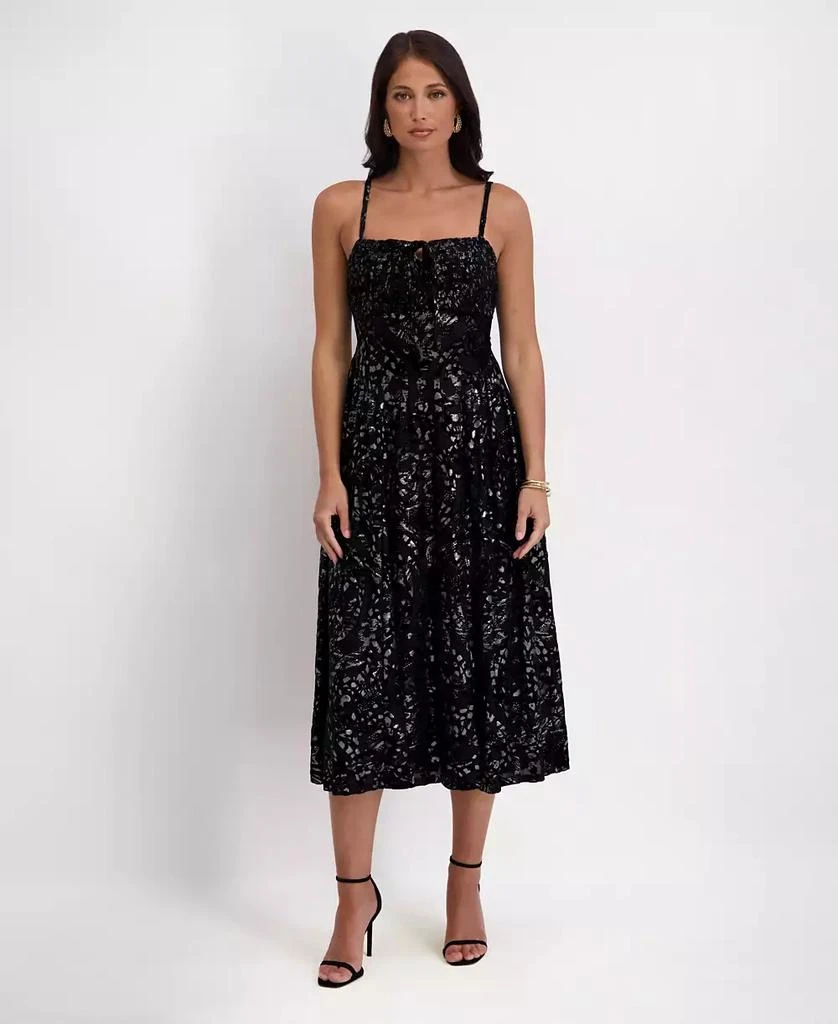 商品Kensie|Women's Burn Out Foil Slip Sleeveless Dress,价格¥1016,第1张图片