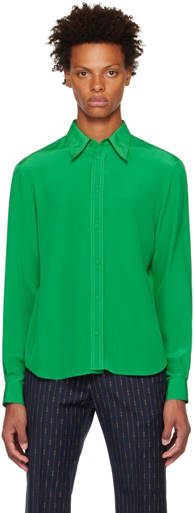 商品Gucci|Green Gainsburg Shirt,价格¥7572,第1张图片