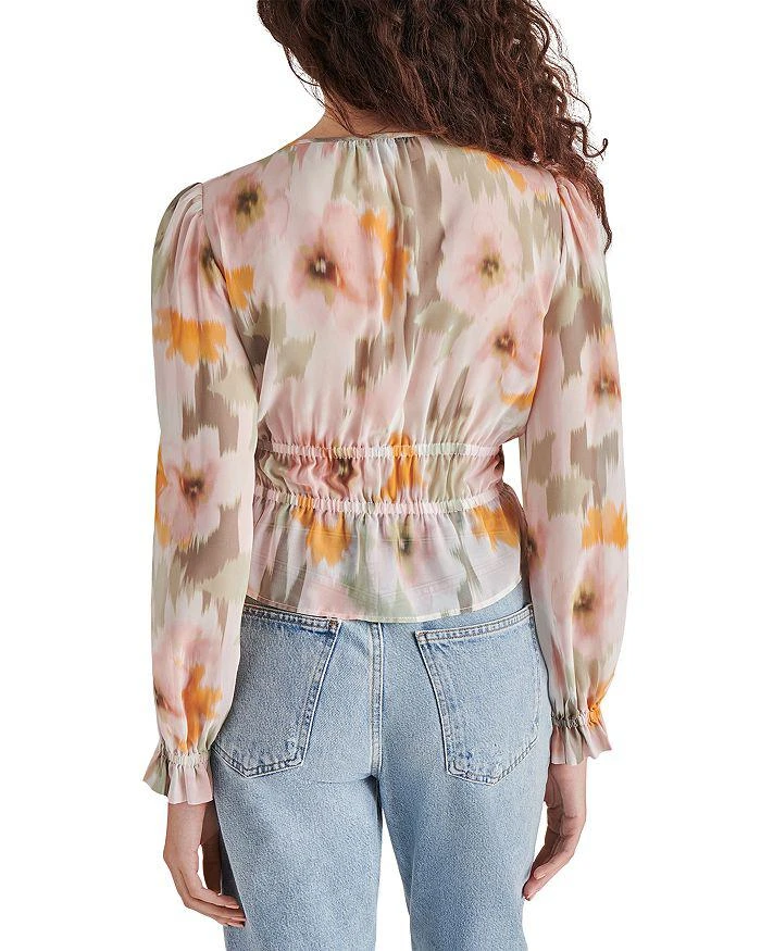 商品Steve Madden|Ardenne Faded Floral Chiffon Top,价格¥515,第3张图片详细描述