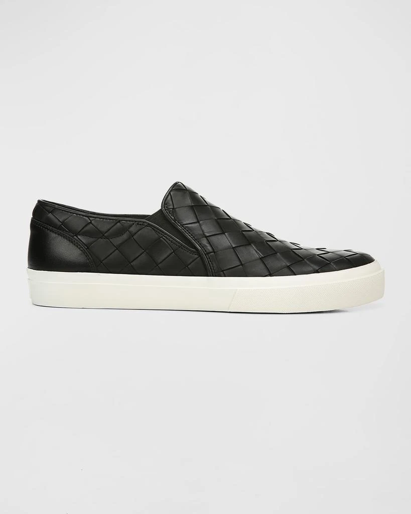 商品Vince|Men's Fletcher 2 Woven Leather Slip-On Sneakers,价格¥934,第1张图片