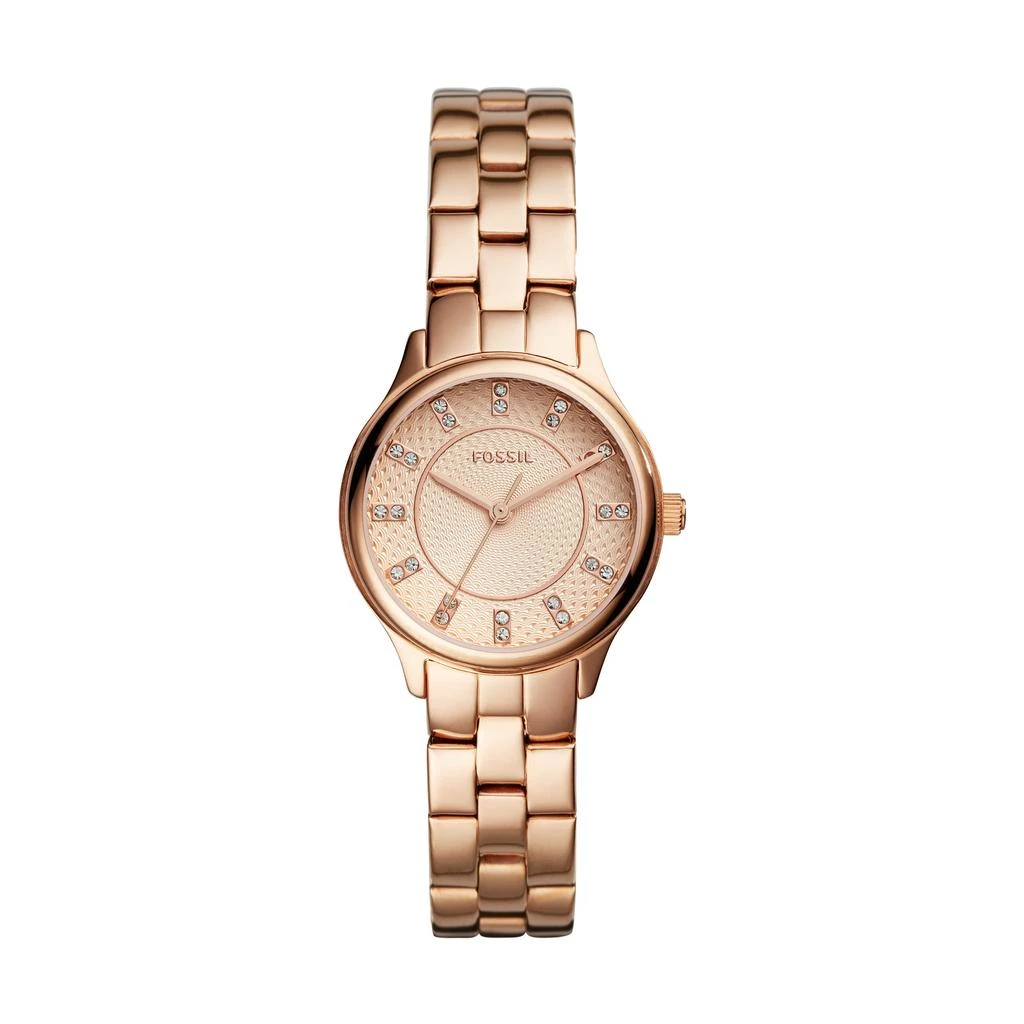 商品Fossil|Fossil Women Modern Sophisticate Three-Hand, Rose Gold-Tone Stainless Steel Watch,价格¥338,第1张图片