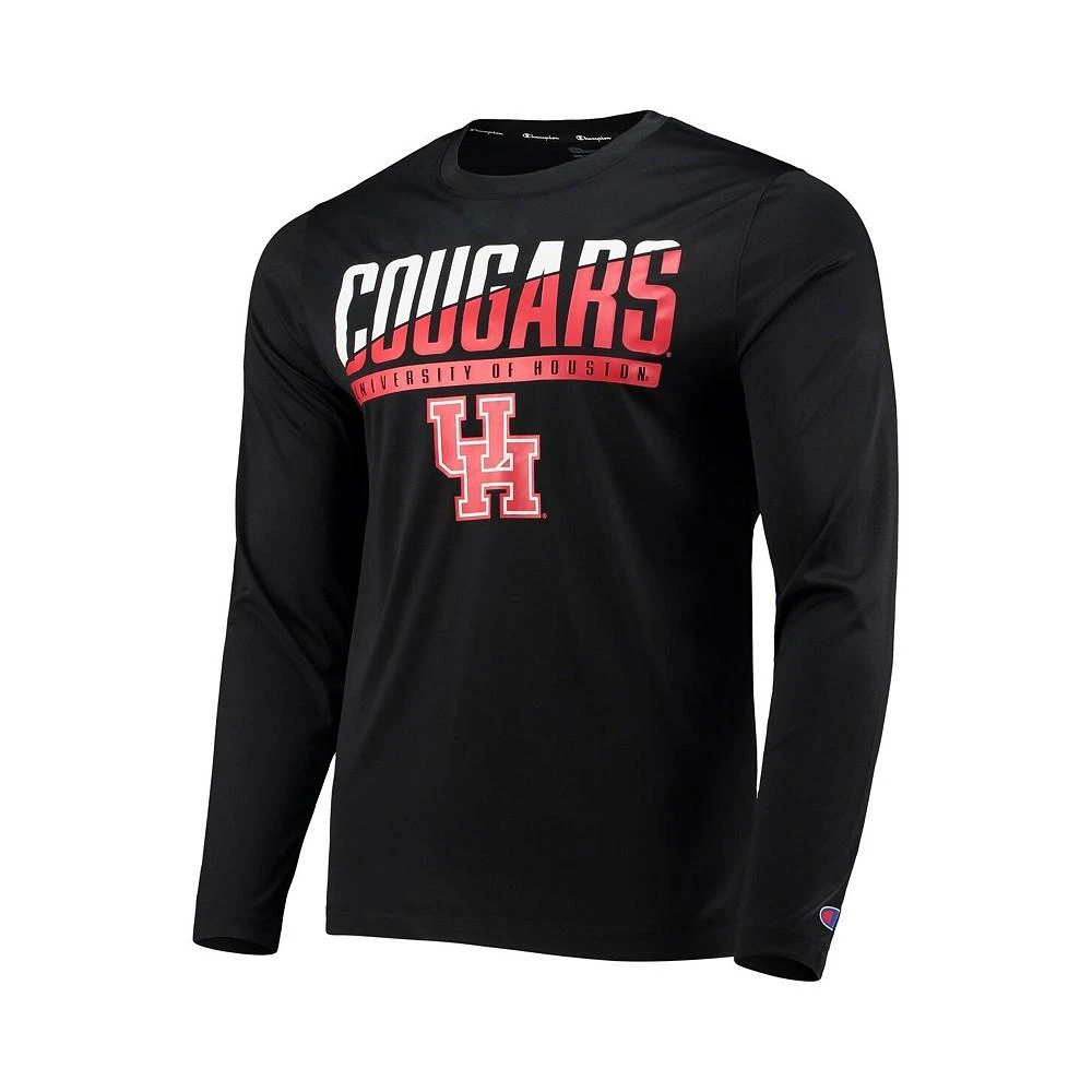 商品CHAMPION|Men's Black Houston Cougars Wordmark Slash Long Sleeve T-shirt,价格¥256,第2张图片详细描述