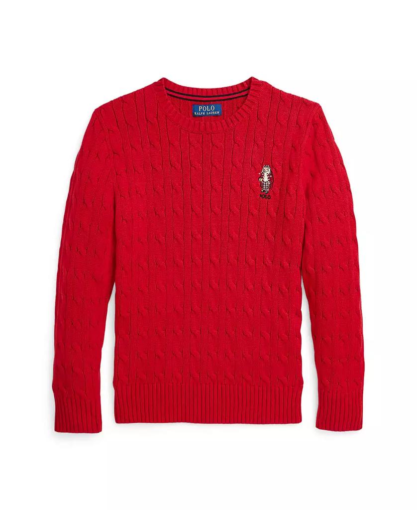 Polo Ralph Lauren | Big Boys Polo Bear Cable-Knit Cotton Sweater 380.56元 商品图片