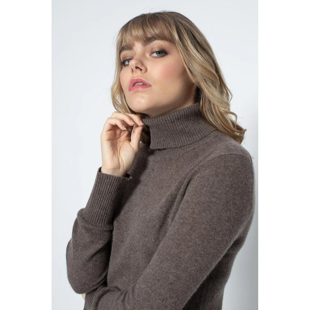 商品预计3周后发货 Perfect Cashmere|Perfect Cashmere - Pull Col Roulé Loose Tracy Taupe, 100% Cachemire, 2 Fils, Jersey - Femme,价格¥475,第2张图片详细描述