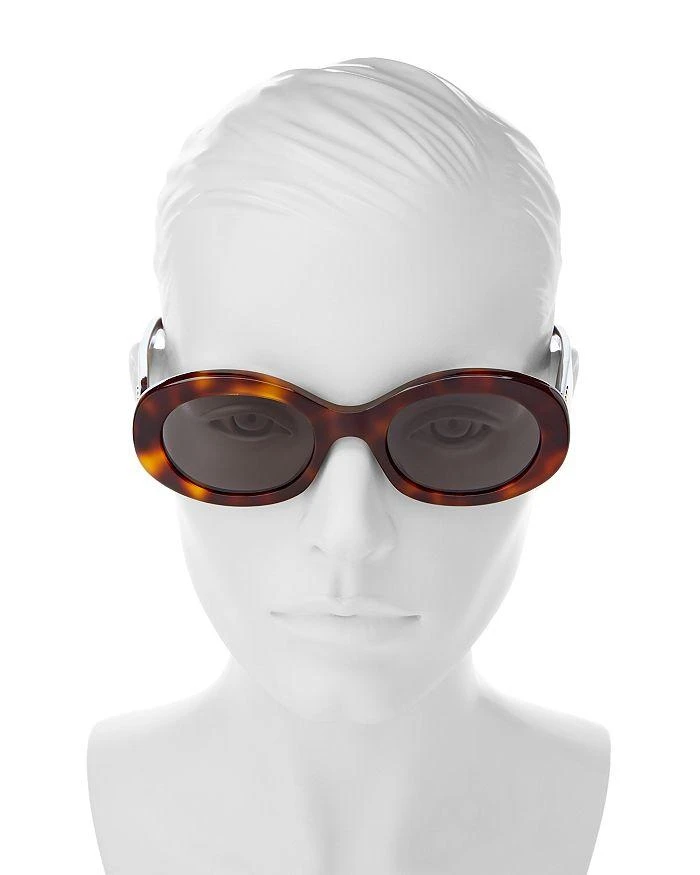 商品Celine|Triomphe Oval Sunglasses, 52mm,价格¥3753,第2张图片详细描述