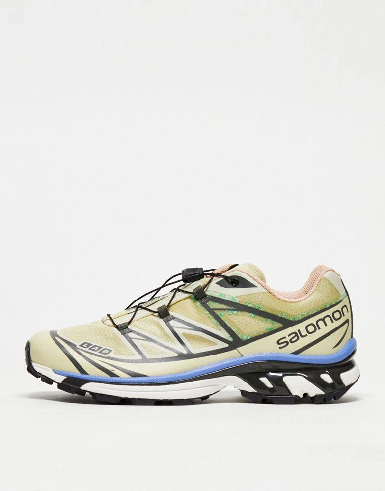 商品Salomon|Salomon XT-6 Mindful trainers in Moth / Vanilla Ice / Granada Sky,价格¥1521,第1张图片