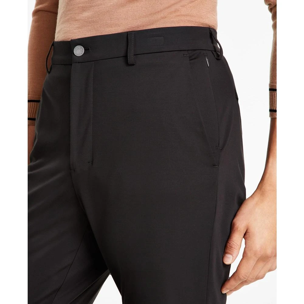 商品Calvin Klein|Men's Slim-Fit Stretch Solid Knit Suit Pants,价格¥252,第4张图片详细描述