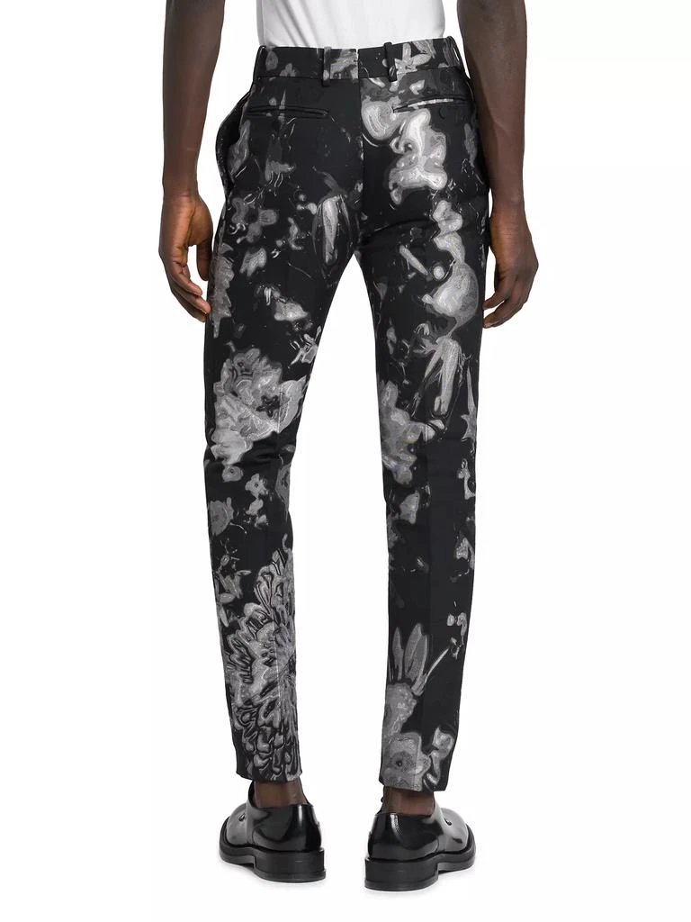 商品Alexander McQueen|Wax Flower Cotton-Blend Cigarette Trousers,价格¥5025,第5张图片详细描述