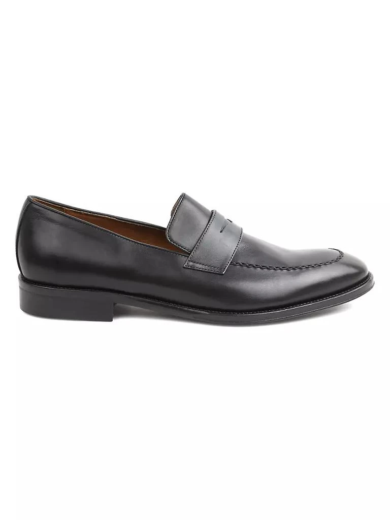 商品Bruno Magli|Arezzo Leather Penny Loafers,价格¥2963,第1张图片