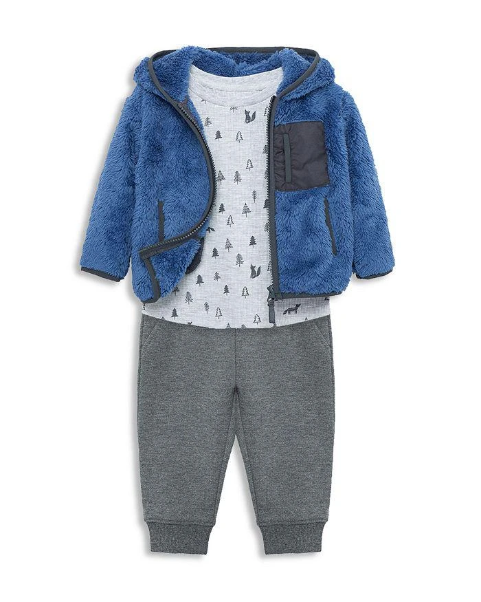 商品Little Me|Boys' Faux Sherpa Jacket, Printed Top & Pants Set - Baby,价格¥369,第3张图片详细描述