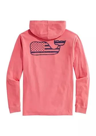 商品Vineyard Vines|Vines Long Sleeve Whale Graphic Hooded T Shirt,价格¥98,第1张图片
