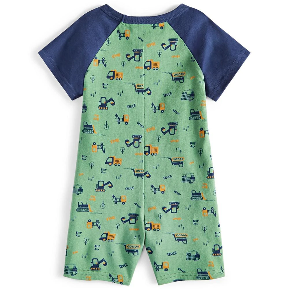 商品First Impressions|Baby Boys Working Hard Cotton Sunsuit, Created for Macy's,价格¥79,第2张图片详细描述