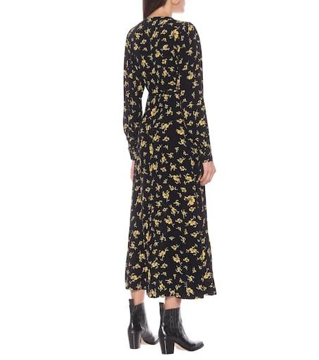 商品Ganni|Floral crêpe maxi dress,价格¥889,第3张图片详细描述