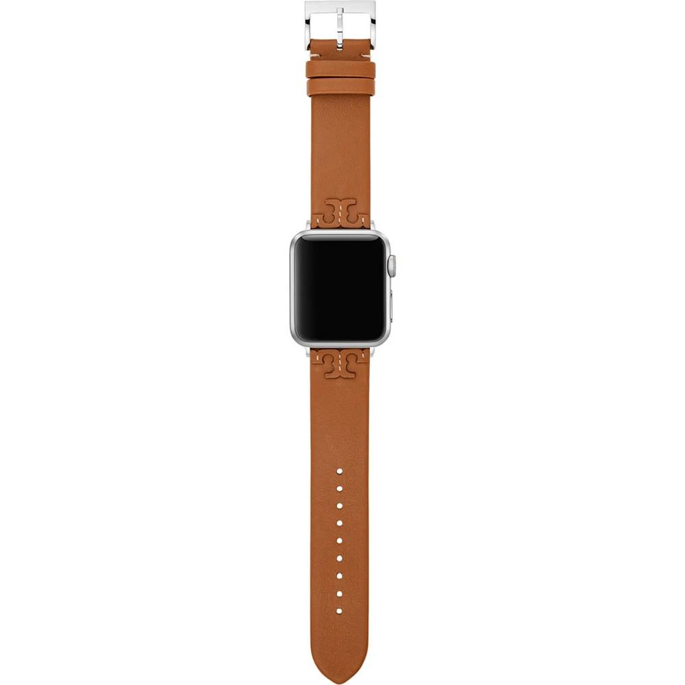 商品Tory Burch|Women's McGraw Luggage  Band For Apple Watch&reg; Leather Strap 38mm/40mm,价格¥659,第2张图片详细描述