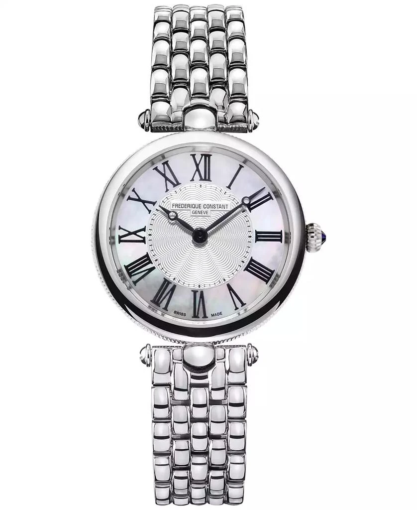 商品Frederique Constant|Women's Swiss Art Deco Stainless Steel Bracelet Watch 30mm,价格¥8186,第1张图片