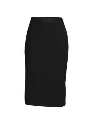 商品Karl Lagerfeld Paris|Logoband Midi Skirt,价格¥298,第5张图片详细描述