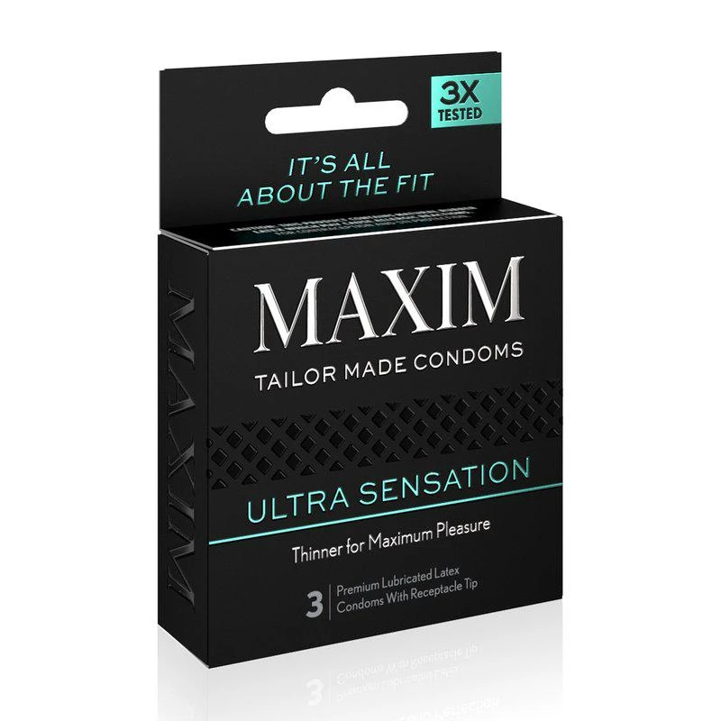 商品MAXIM|Maxim Ultra Sensation Condoms 3PK,价格¥53,第2张图片详细描述