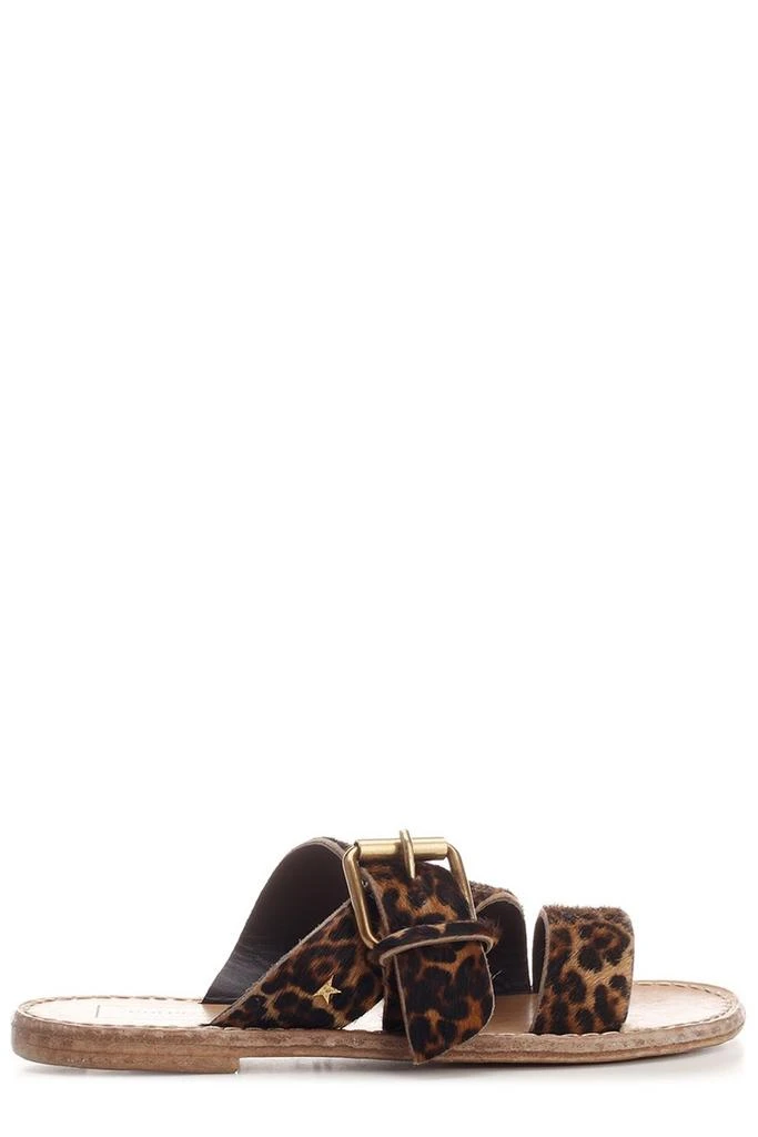 商品Golden Goose|Golden Goose Deluxe Brand Leopard Print Slides,价格¥2338,第1张图片